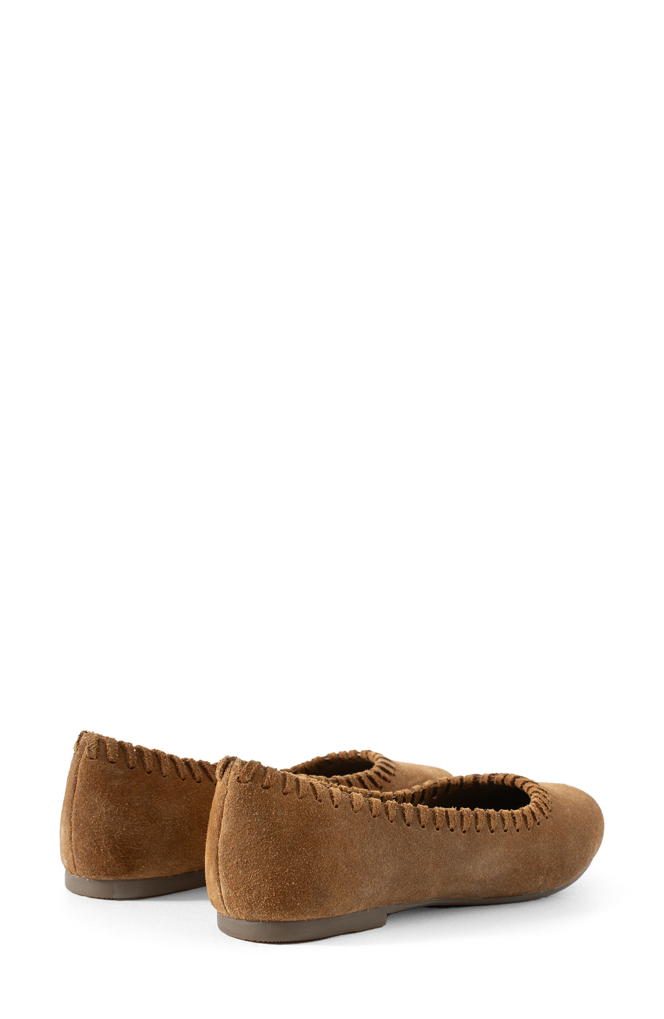 Jelavu Ella Whipstitch Ballet Flat, Alternate, color, Cognac