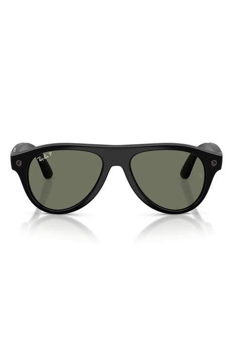 Meta Gen 3 Aviator 54mm Polarized Sunglasses