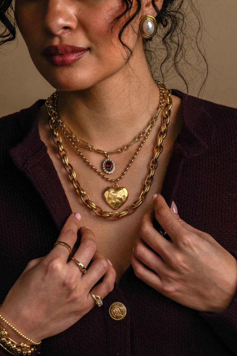 Regency Necklace, Alternate, color, Gold