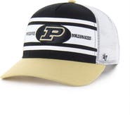 '47 Youth '47 Black/Gold Purdue Boilermakers Super Stripe Hitch Adjustable Trucker Hat