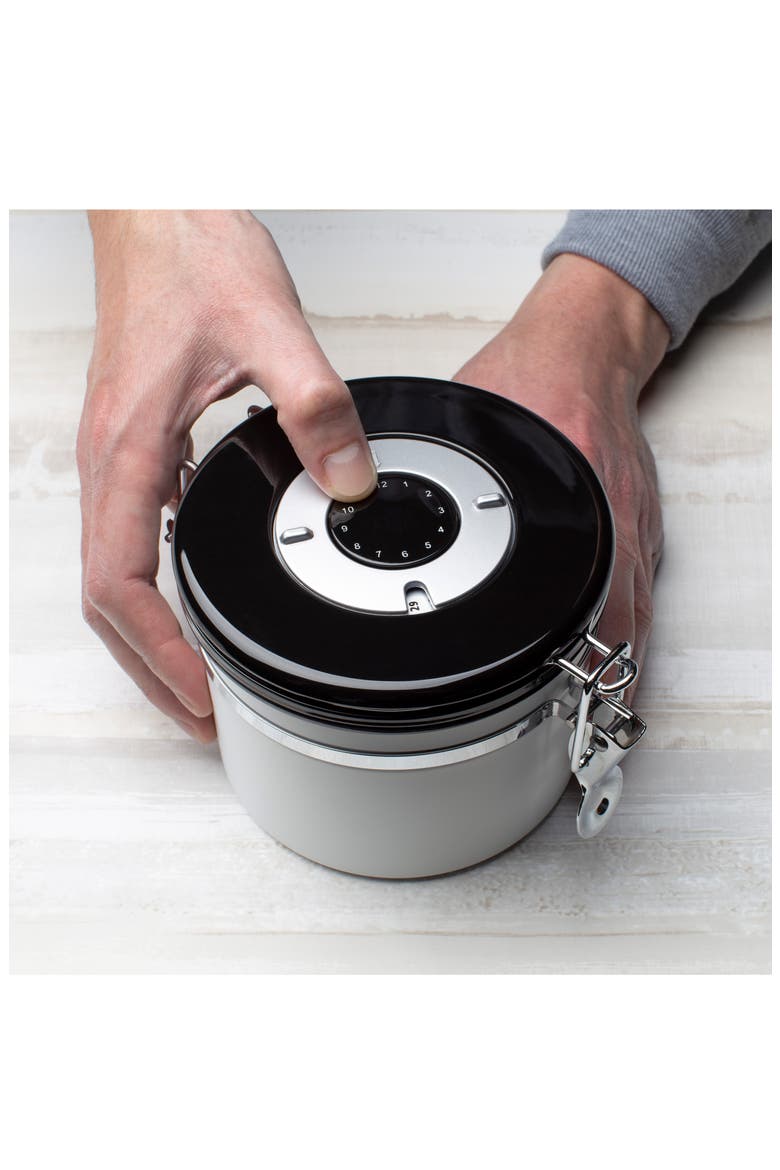 Small Coffee & Tea Canister, Alternate, color, BLACK