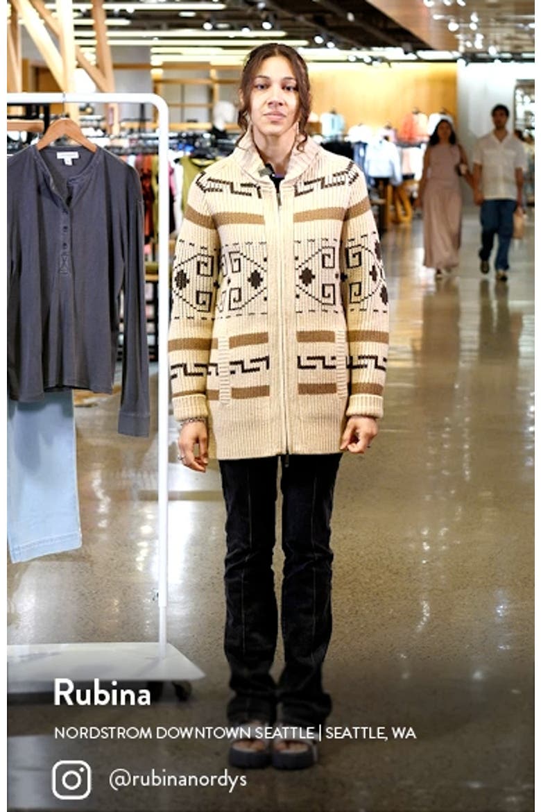 Westerly Front Zip Long Wool Cardigan video