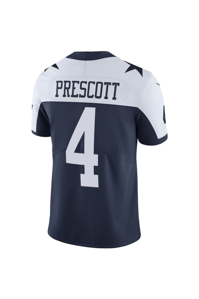 Men's Nike Dak Prescott Navy Dallas Cowboys Alternate Vapor Limited Jersey, Alternate, color, Navy