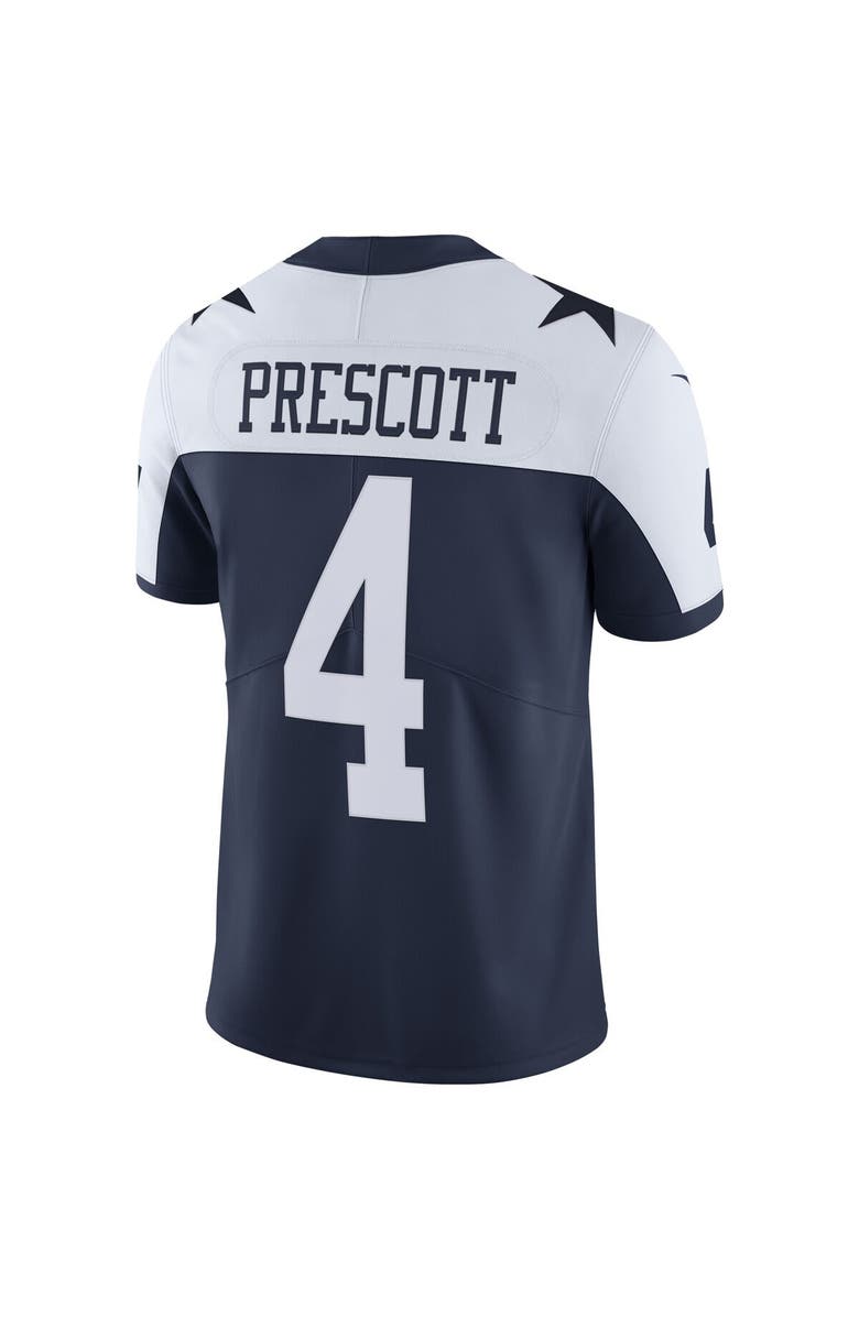 Nike Men's Nike Dak Prescott Navy Dallas Cowboys Alternate Vapor Limited Jersey, Alternate, color, Navy