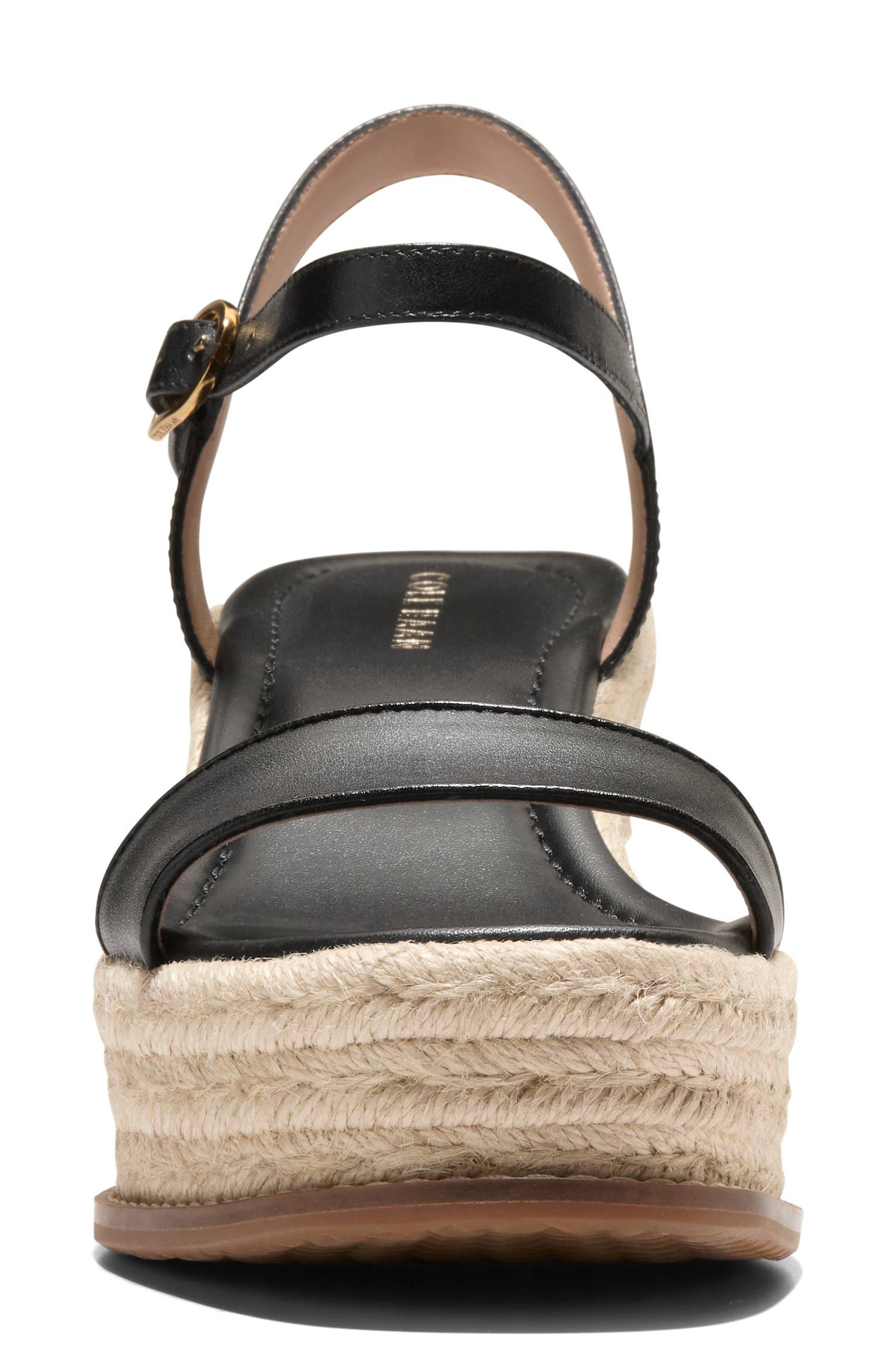 Cole Haan Keeton Cloudfeel Espadrille Ankle Strap Platform Wedge Sandal, Alternate, color, 