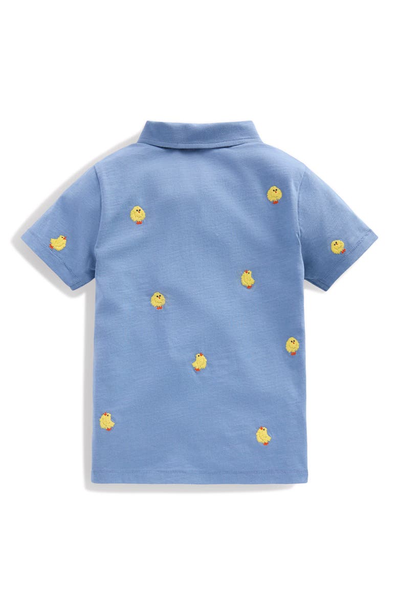 Kids' Embroidered Short Sleeve Top, Alternate, color, BLUE CHICKS