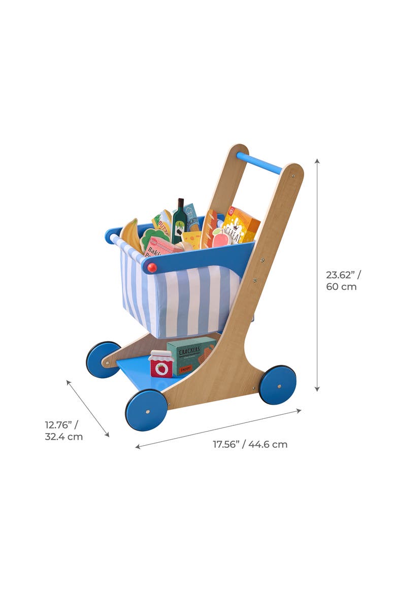 Little Helper Mr. Fresh Grocery Cart Playset, Alternate, color, BLUE