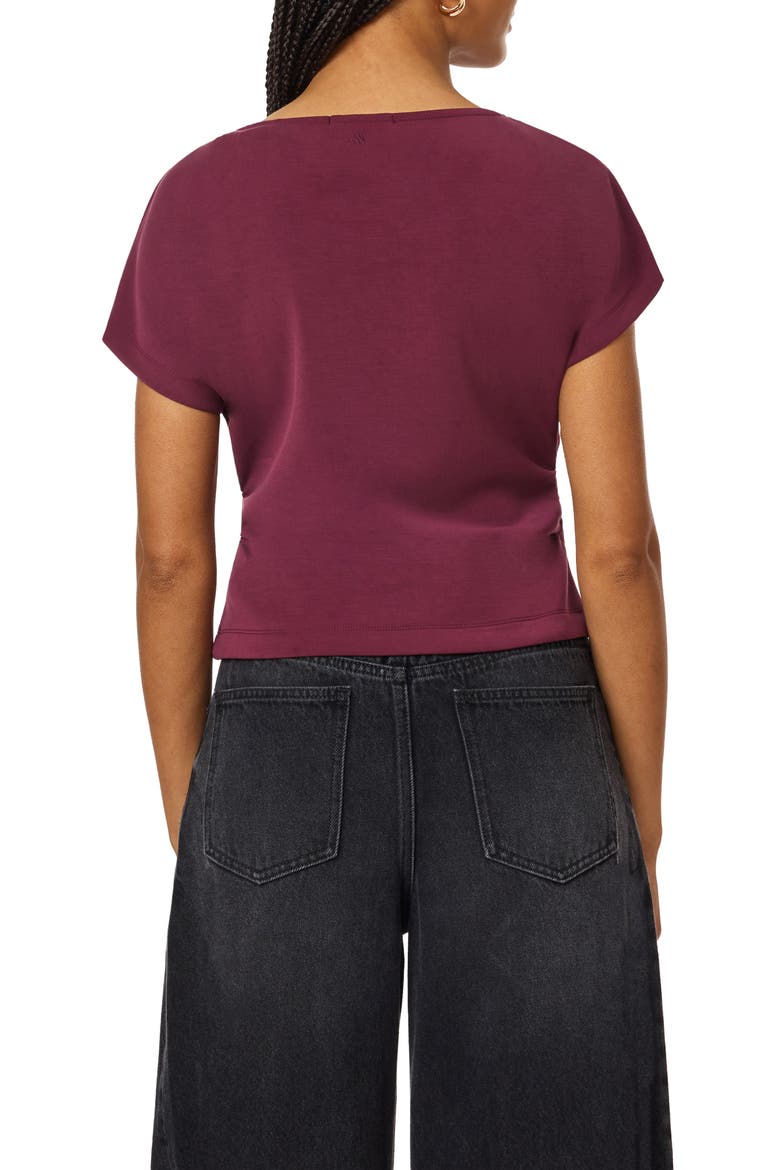Ruched Side Seam T-Shirt, Alternate, color, FIG