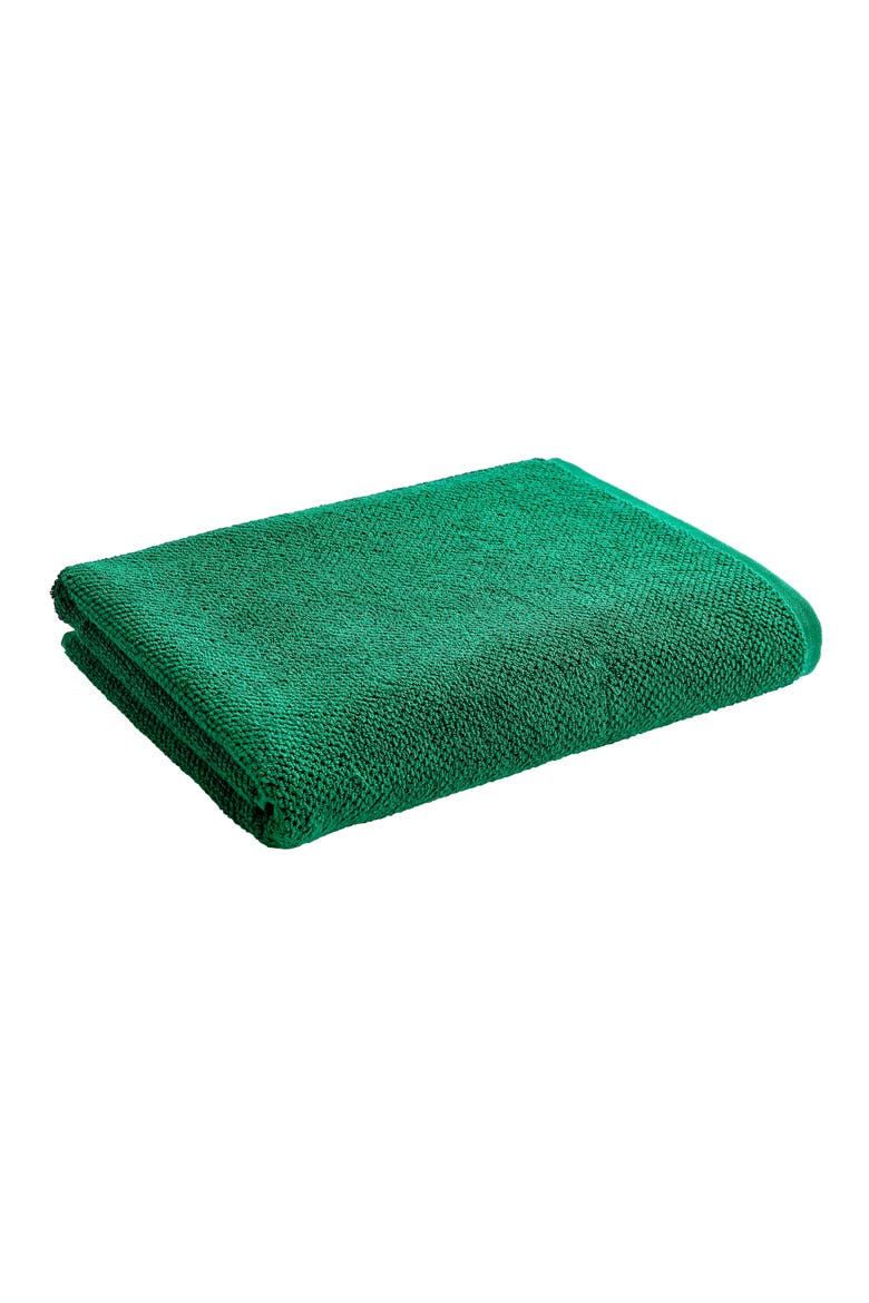 Brixton Textured Popcorn Weave Bath Sheets, Main, color, Emerald