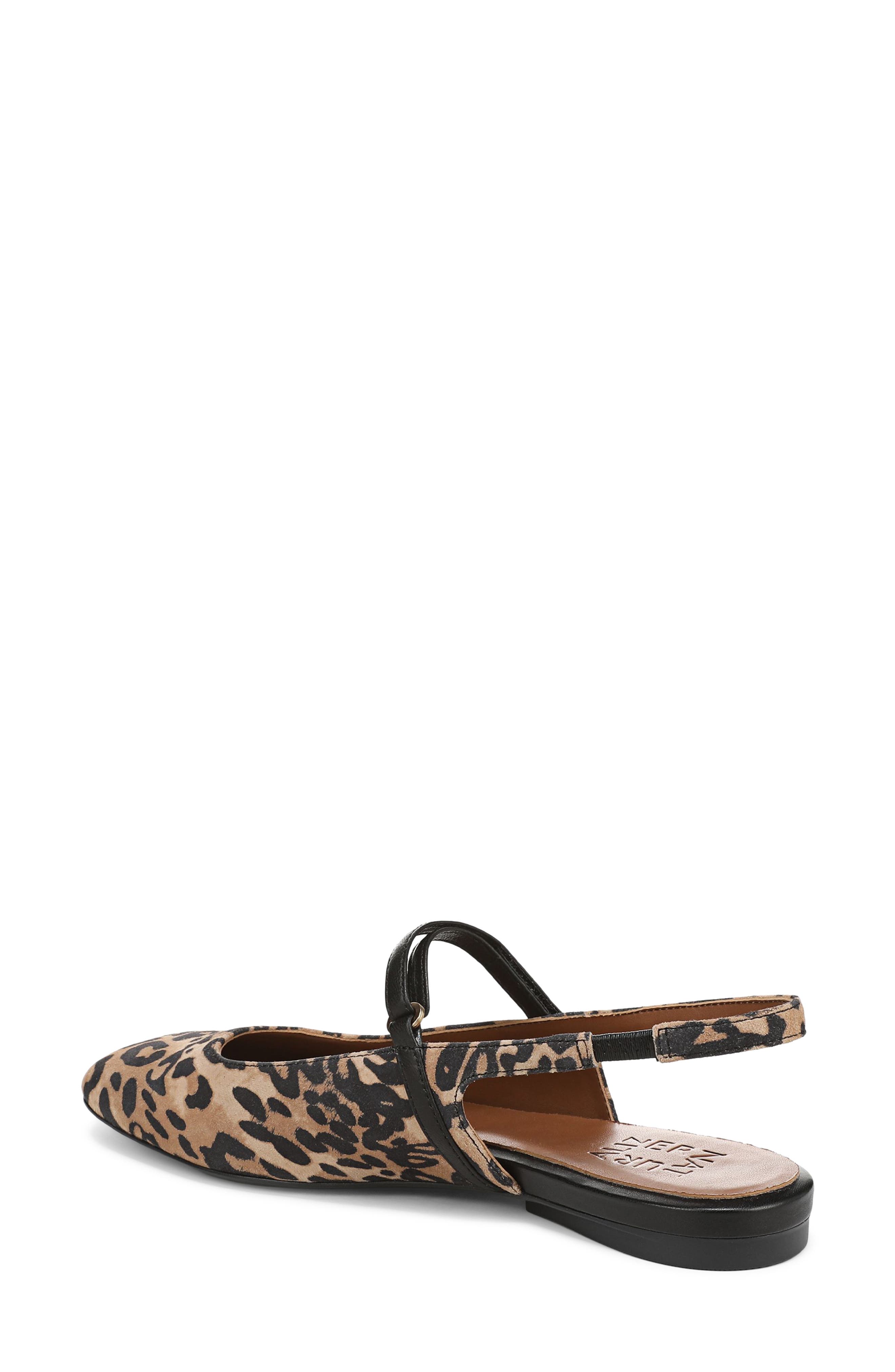 Naturalizer Connie Slingback Mary Jane Flat, Alternate, color, Leopard Print