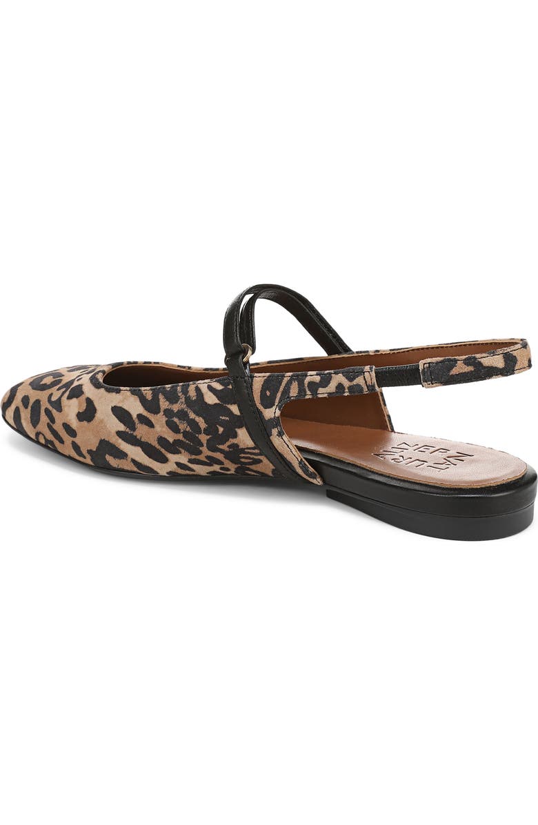 Naturalizer Connie Slingback Mary Jane Flat, Alternate, color, Leopard Print