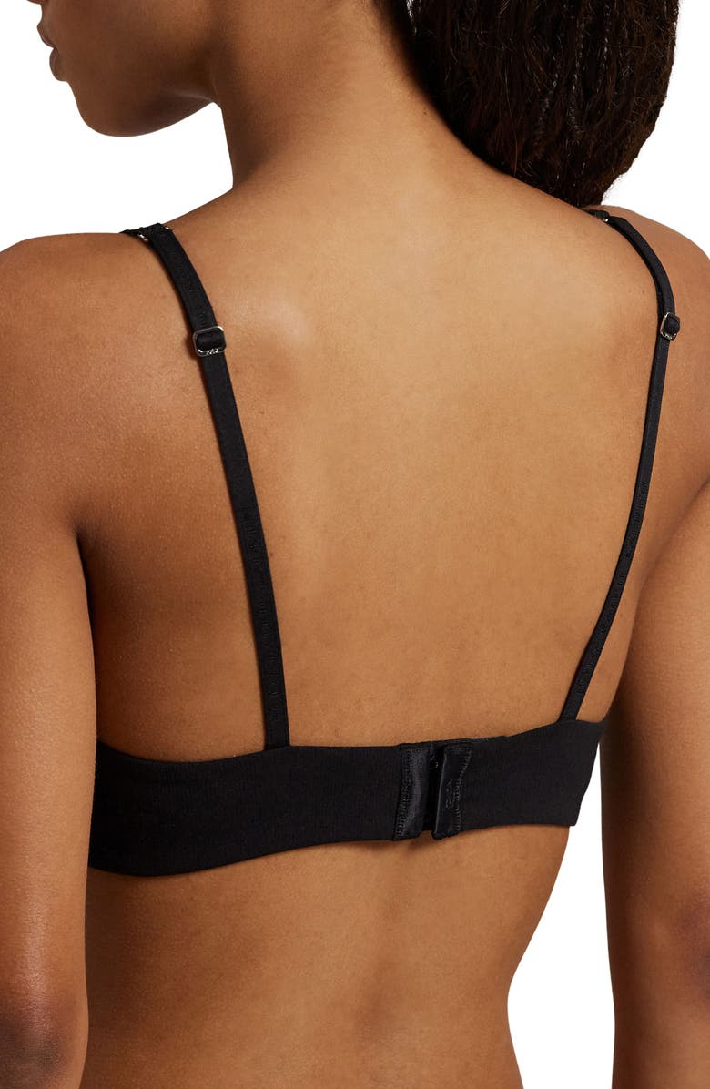 Polo Ralph Lauren Galloon Lace Underwire Plunge Bra, Alternate, color, Onyx