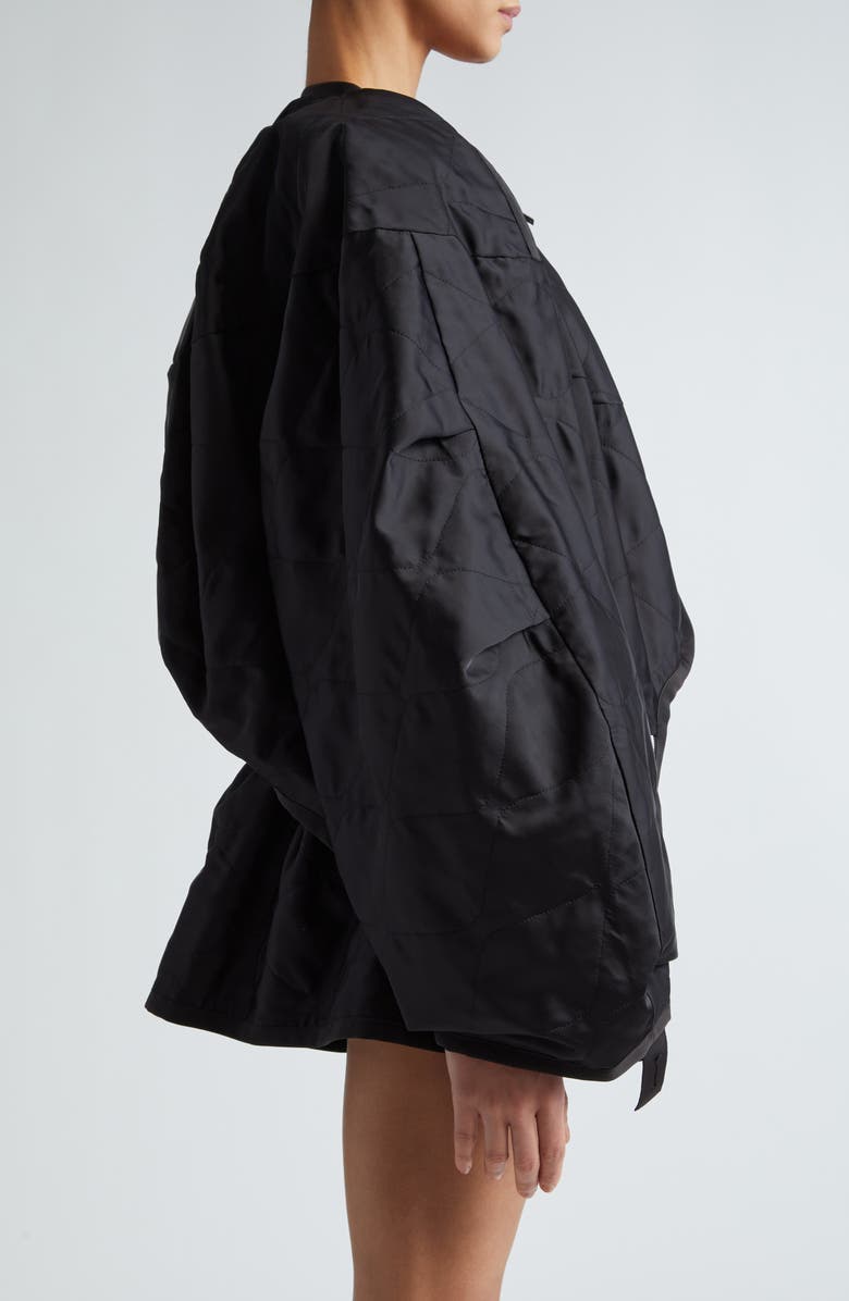 Sacai Quilted Blouson Sleeve Satin Jacket, Alternate, color,