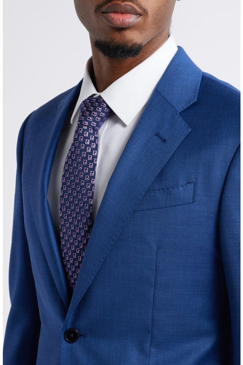 G Line Solid Blue Wool Suit, Alternate, color, HIGH BLUE