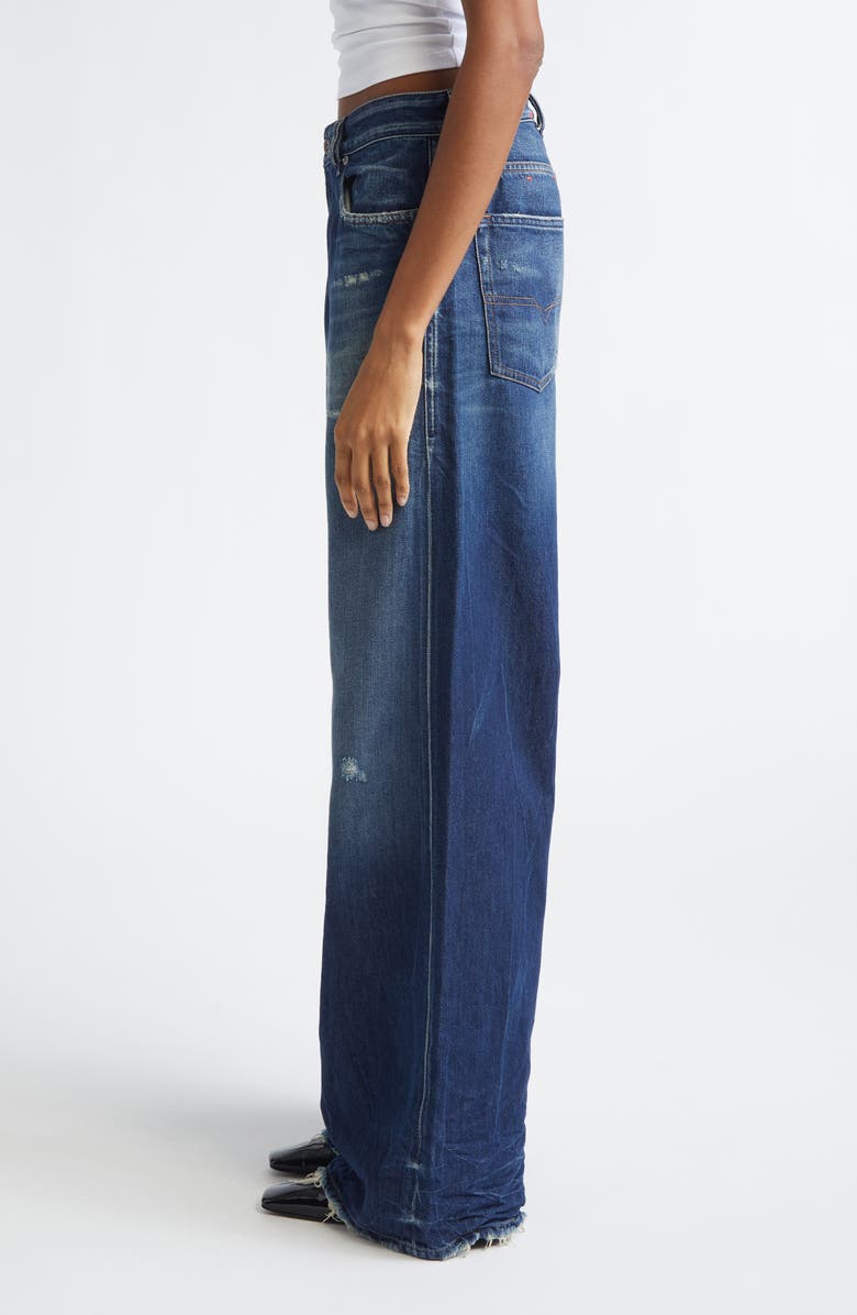 DIESEL<sup>®</sup> 1996 D-Sire Low Rise Wide Leg Jeans, Alternate, color, Denim