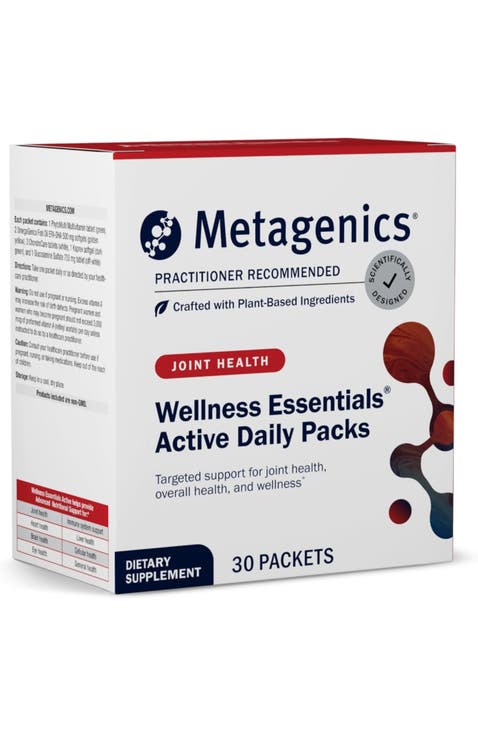 Wellness Essentials Active Daily Packs Nutritional Support Supplement 30 Packets