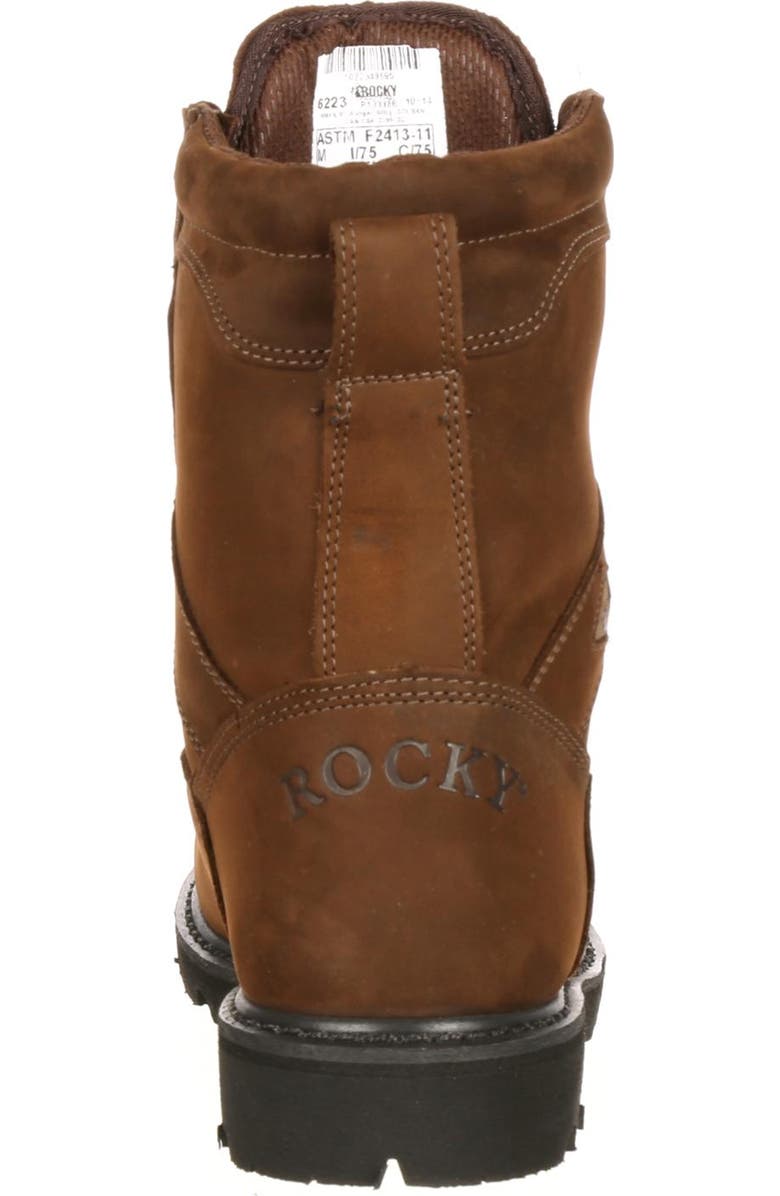 Rocky Steel Toe Goretex Waterproof 600G Insulated Work Boot, Alternate, color, Brown