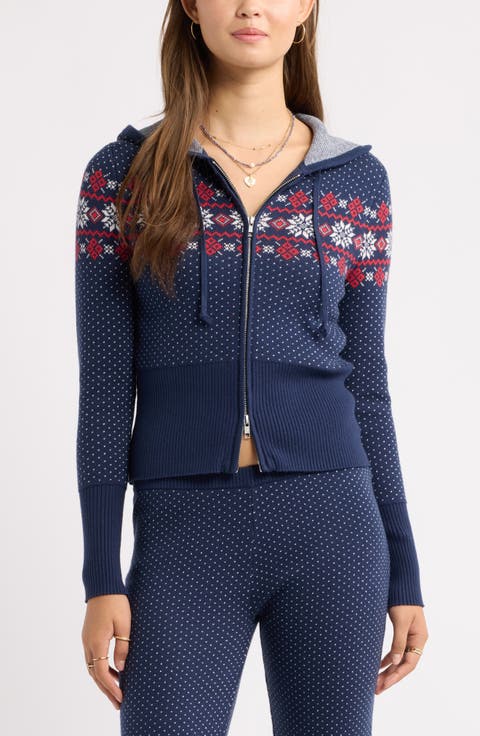 Fair Isle Zip Hoodie