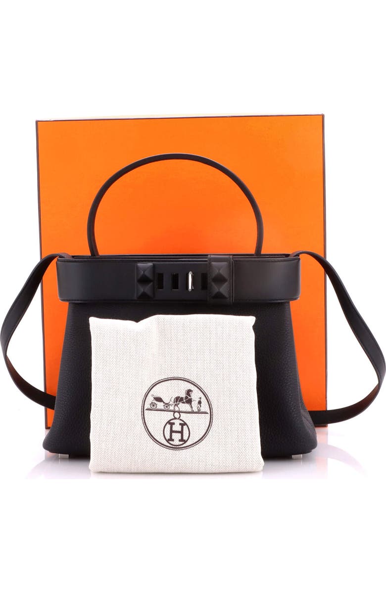 Pre-Owned Hermes Medor Handbag Togo, Alternate, color, Noir