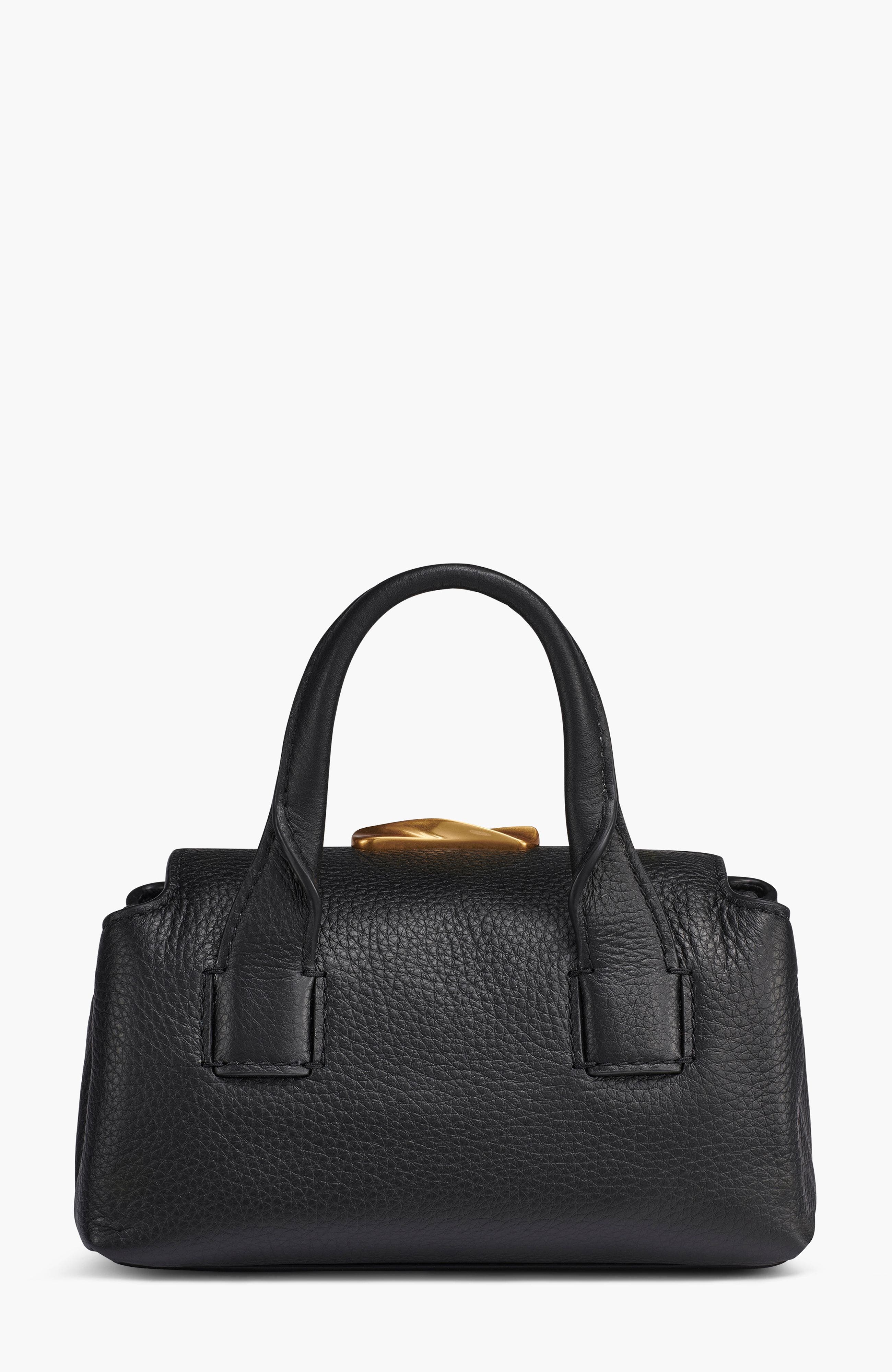 Donna Karan New York Amagansett Mini Satchel, Alternate, color, Blk/Gold