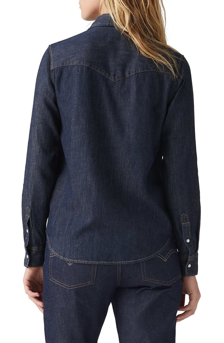 Levi's<sup>®</sup> Iconic Western Denim Snap-Up Shirt, Alternate, color, Todays News