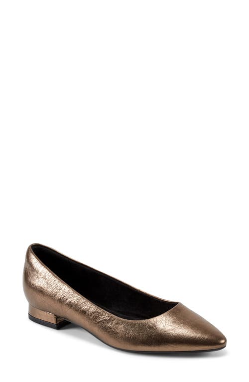 Rockport Tessa Pointed Toe Flat In Brown