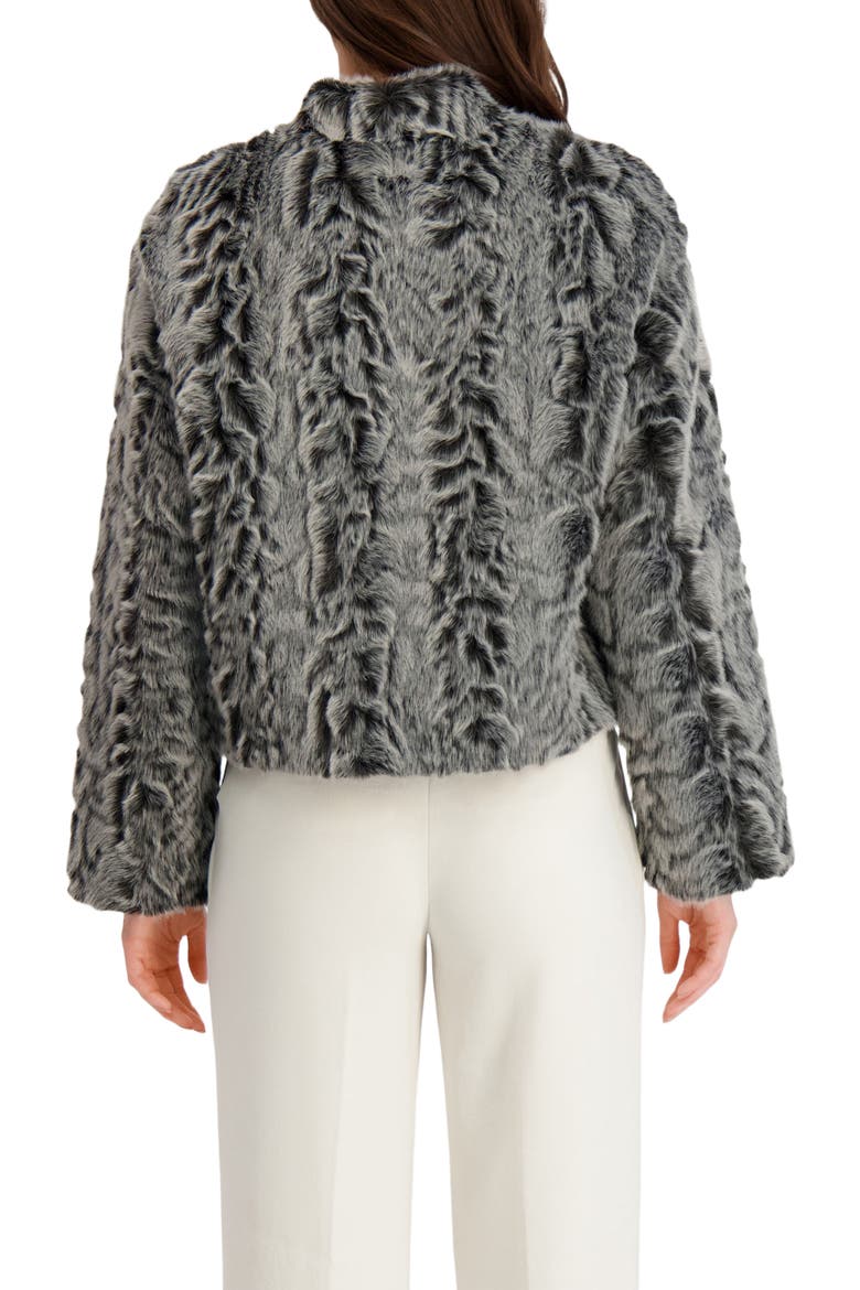 Fur-Free Lamb (Faux Fur) Jacket, Alternate, color, BLACK SNOWTOP