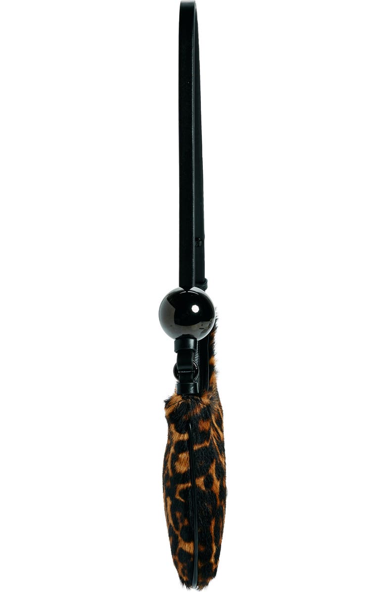 Jacquemus Le Bisou Pearle Leopard Print Genuine Calf Hair Shoulder Bag, Alternate, color,