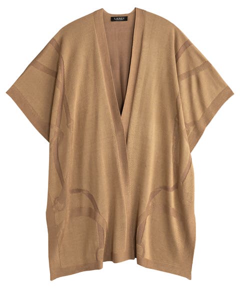 Matte Shine Belting Ruana