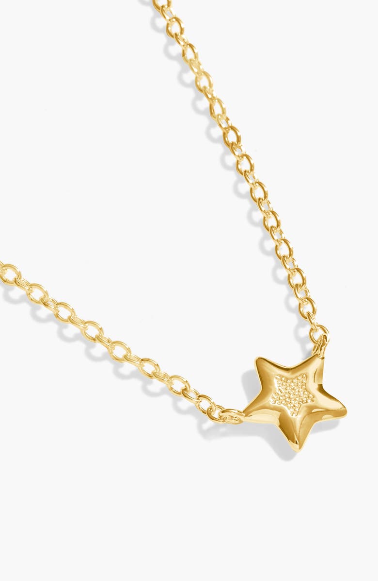 A Littles & Co Christmas Gift Box 'Happy Holidays' Necklace in Gold-Tone Plating, Alternate, color, Metallic Gold