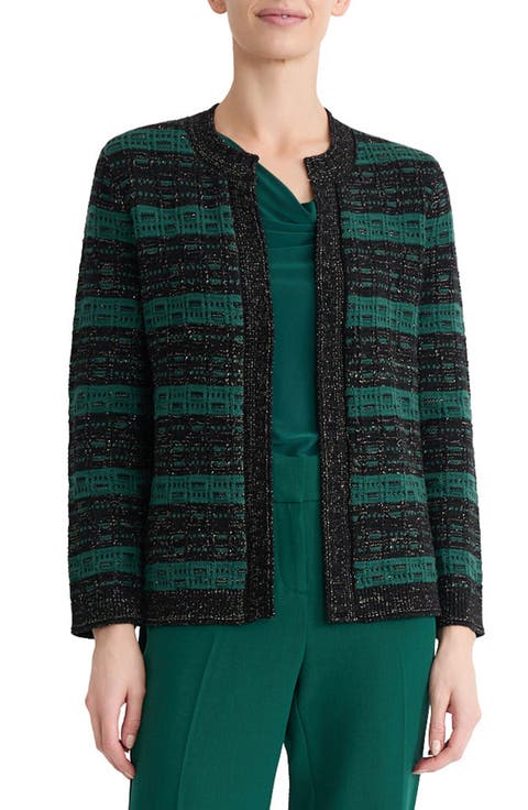 Metallic Stripe Cardigan