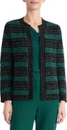 KASPER Metallic Stripe Cardigan