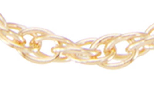 Fuzion Creations Rope Chain Necklace In Yellow