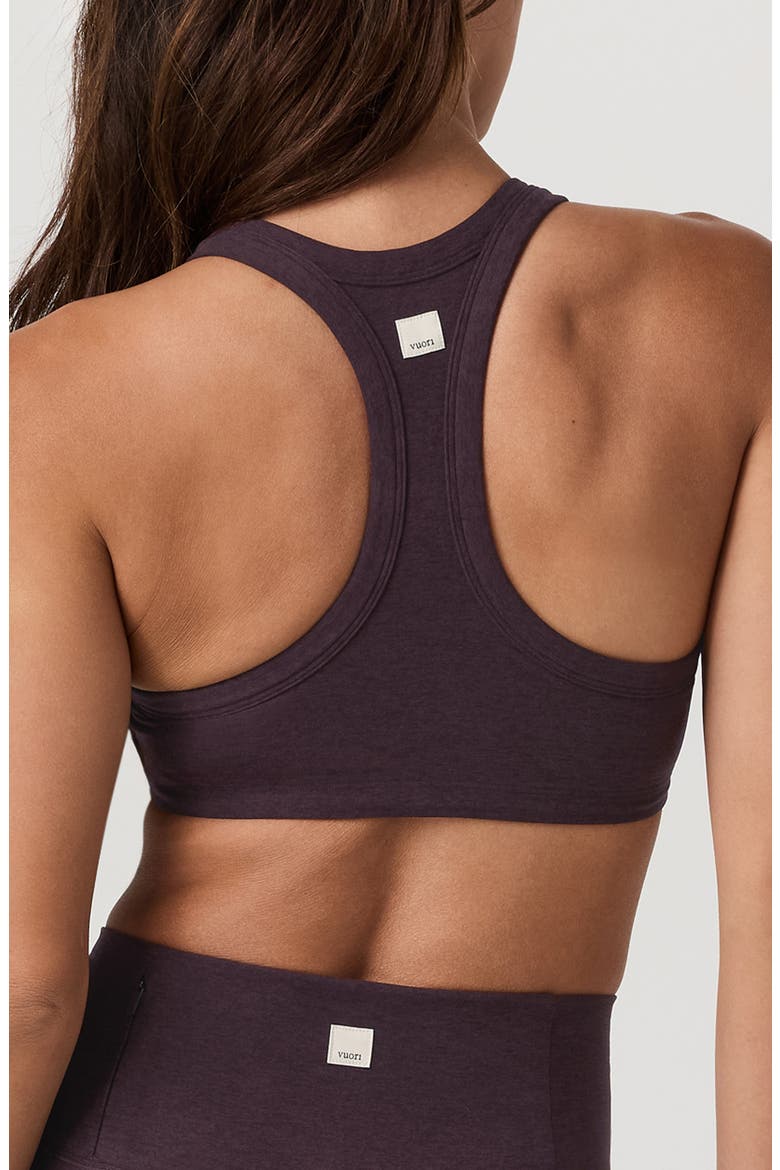 Elevation Racerback Sports Bra, Alternate, color, RAISIN HEATHER