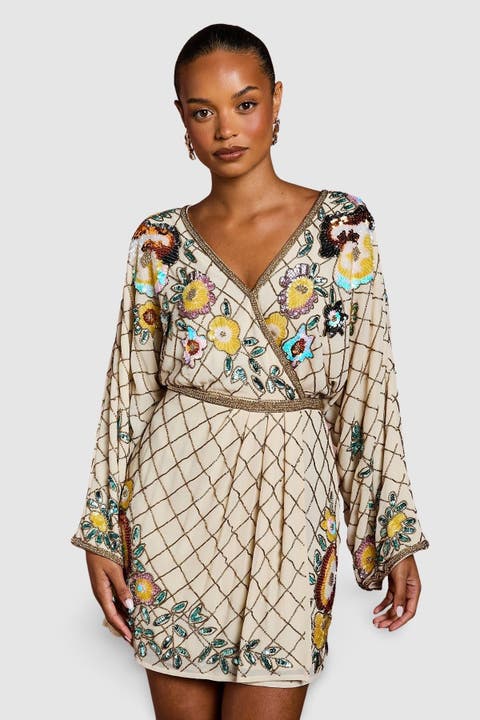 Coast Petite Embellished Mini Dress