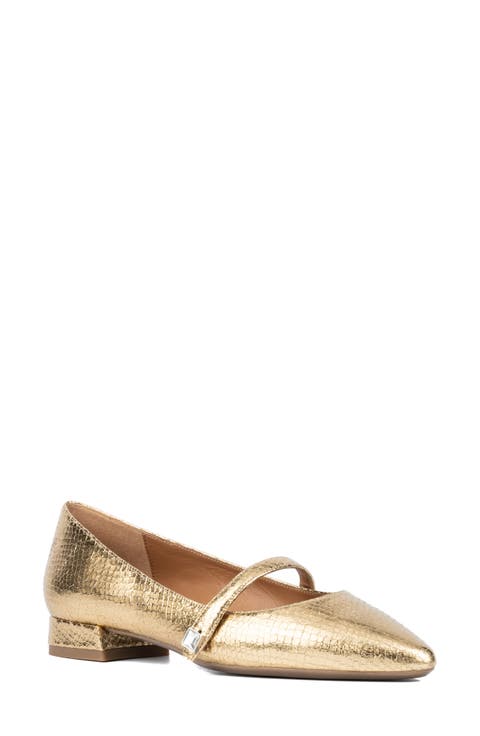Priya Pointed Toe Mary Jane Flat (Women)