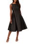 Sleeveless Mikado Fit & Flare Midi Dress