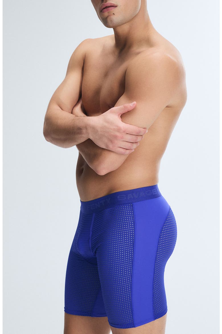 Flex Performance Mesh Long Boxer Briefs, Alternate, color, GEMSTONE BLUE