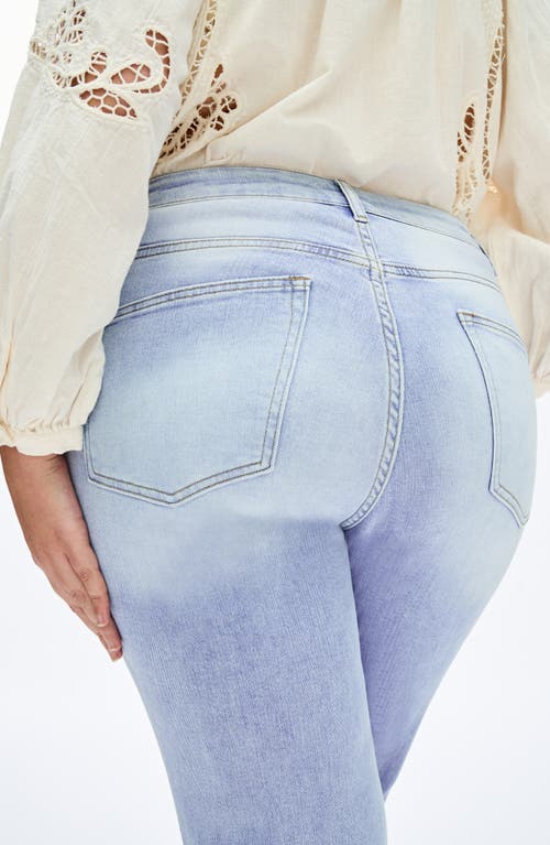 Bayeas High Waist Straight Leg Jeans In Blue