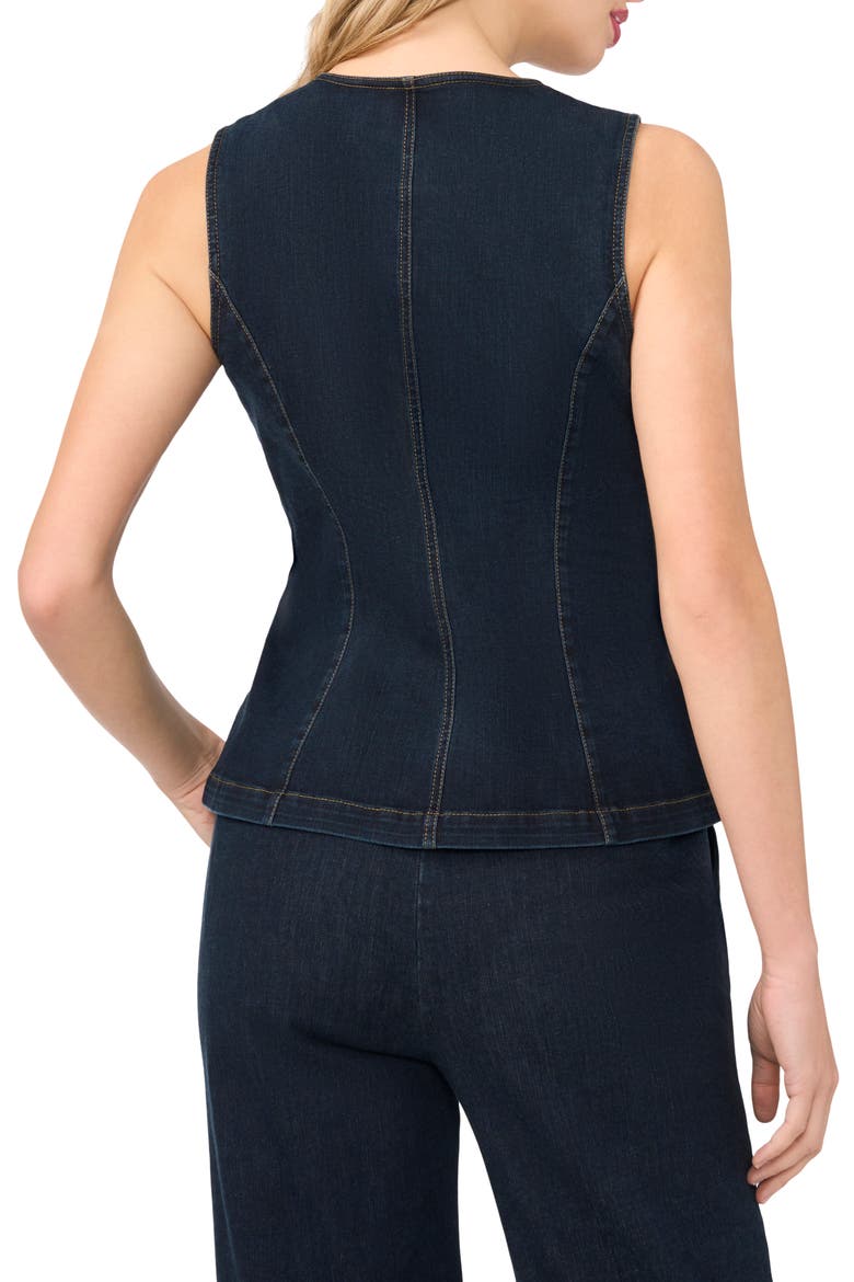 Gia Button Vest, Alternate, color, ESTATE BLUE