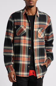 ICECREAM Plaid Cotton Graphic Button-Up Shirt