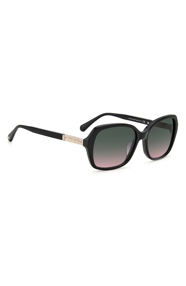 Kate Spade New York yvette 54mm gradient polarized square sunglasses, Alternate, color,