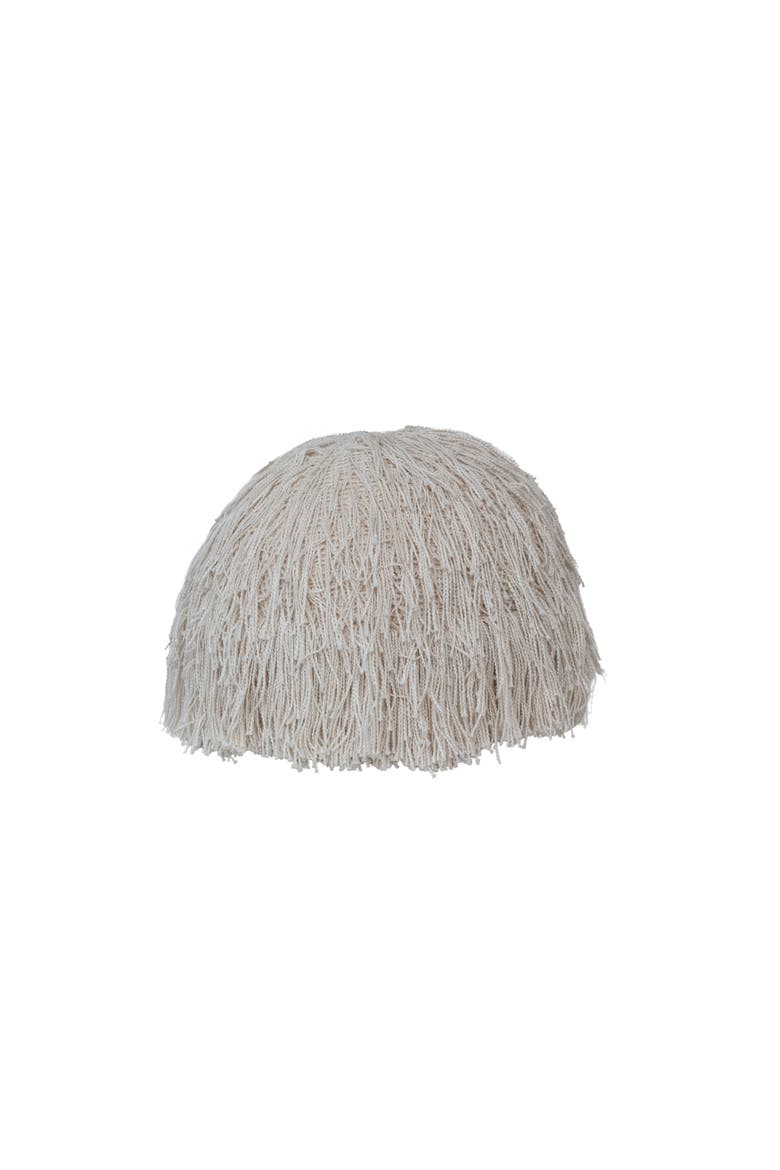 Cirrus Cotton String Orb Pillow, Main, color, Cream