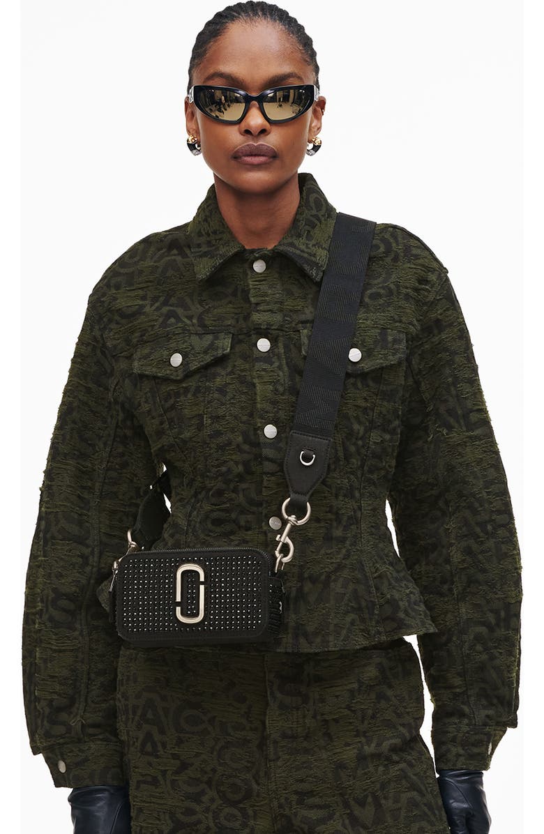 Marc Jacobs The Crystal Canvas Snapshot Bag, Alternate, color,