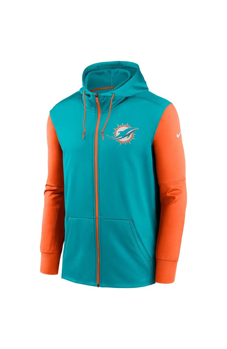 Nike Men's Nike  Aqua Miami Dolphins Performance Full-Zip Hoodie, Alternate, color, 