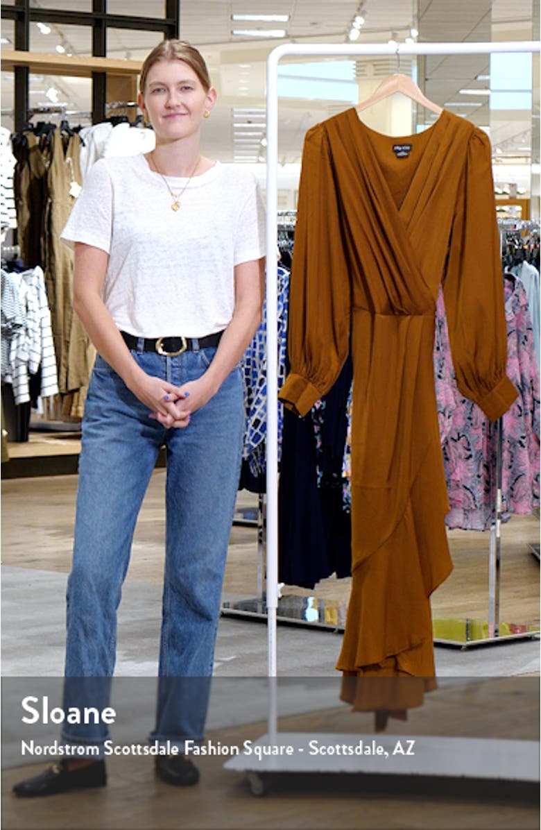 Ophelia Long Sleeve Faux Wrap Maxi Dress, sales video thumbnail