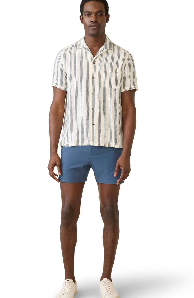 Faherty Palma Stripe Linen Camp Shirt, Alternate, color,