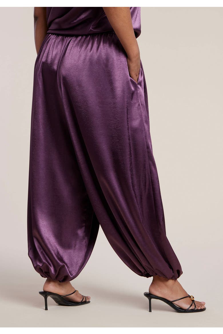 Satin Balloon Pant, Alternate, color, WINTER BLOOM