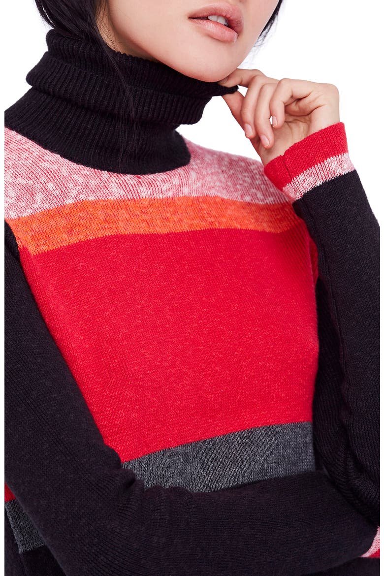 Winter Break Sweater Dress, Alternate, color, BLACK