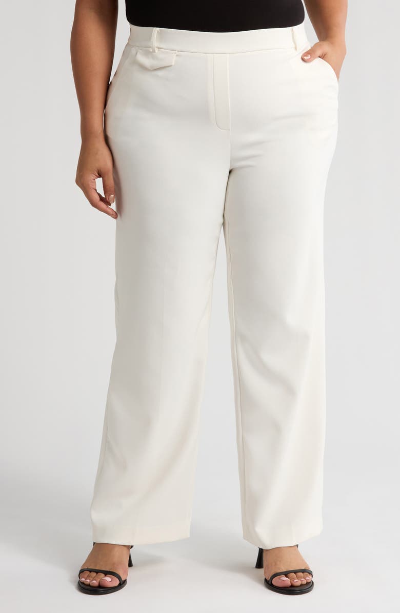 Anne Klein Pull-On Wide Leg Pants, Main, color, 